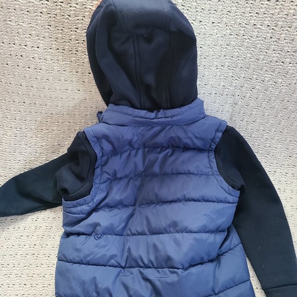 Old Navy Techie Fleece Hybrid Hoodie Zip-Front Jacket for Kids XS (5) - Picture 3 of 3